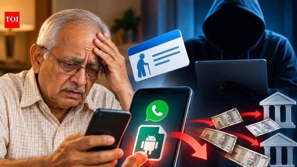 Another APK-based fraud: Elderly loses ₹36 L to pension card offer | Lucknow News