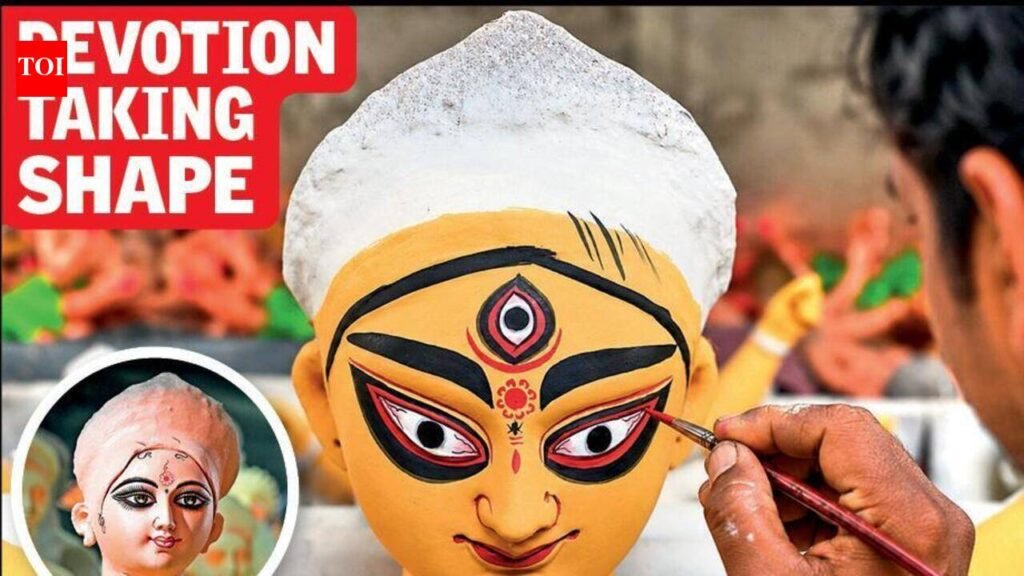 Clay Turns Divine As Sculptors Bring Maa Durga Idols To Life | Nagpur News