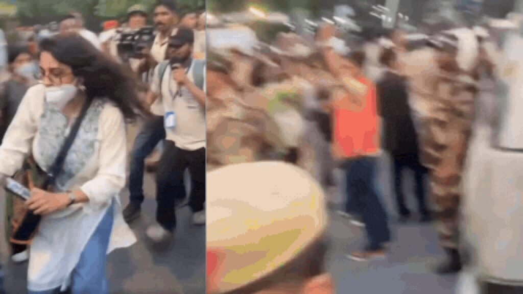 Woman protestor at Jantar Mantar takes bus key and flees; cops push bus after it gets stranded | Delhi News