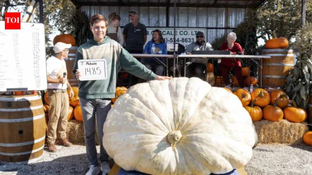 Kelowna grower Jordan Abbate’s giant pumpkin weighed 1,485 pounds at British Columbia’s 2026 contest, beating the 1,484-pound runner-up by just 1 pound after six months of daily care