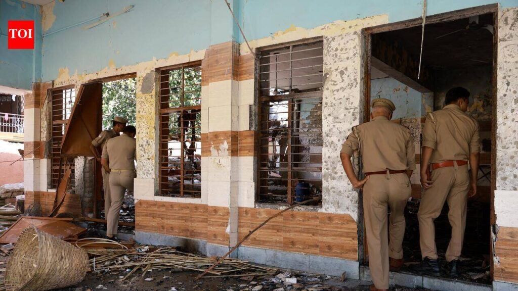 Crackers in Ravan effigy go off, bring down 2 walls in Ghaziabad community centre, leave 5 injured | Noida News