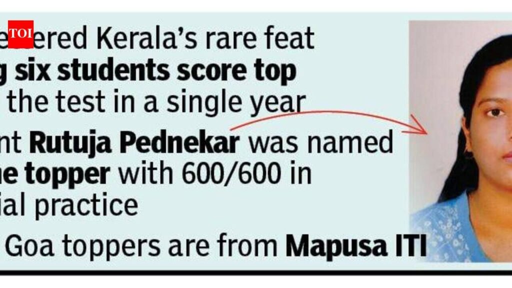 Nine students from single ITI in Goa top all-India test | Goa News