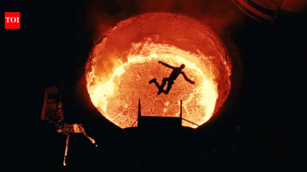 ‘Hasta la vista, robots’: Watch humanoid robots jump to their ‘death’ in molten metal in bizarre Terminator-style farewell