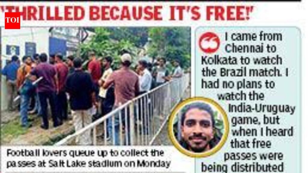 Uruguay Match Ticket Price Nosedives From Rs 749 To Rs 199 | Kolkata News
