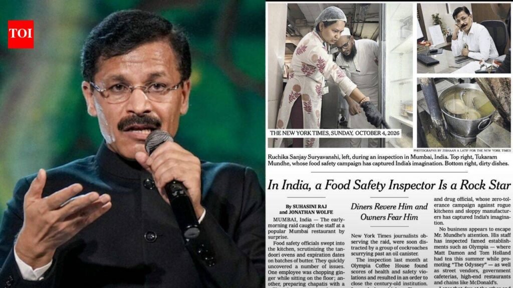 ‘Rockstar food inspector’: Maharashtra FDA chief Tukaram Mundhe gets New York Times front-page spotlight | Mumbai News