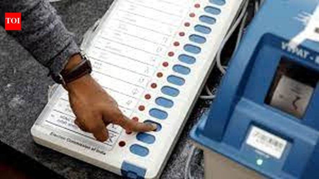 Dharapuram bypoll: EVMs, VVPATs secured under two-tier armed cover, 24×7 CCTV surveillance | Coimbatore News