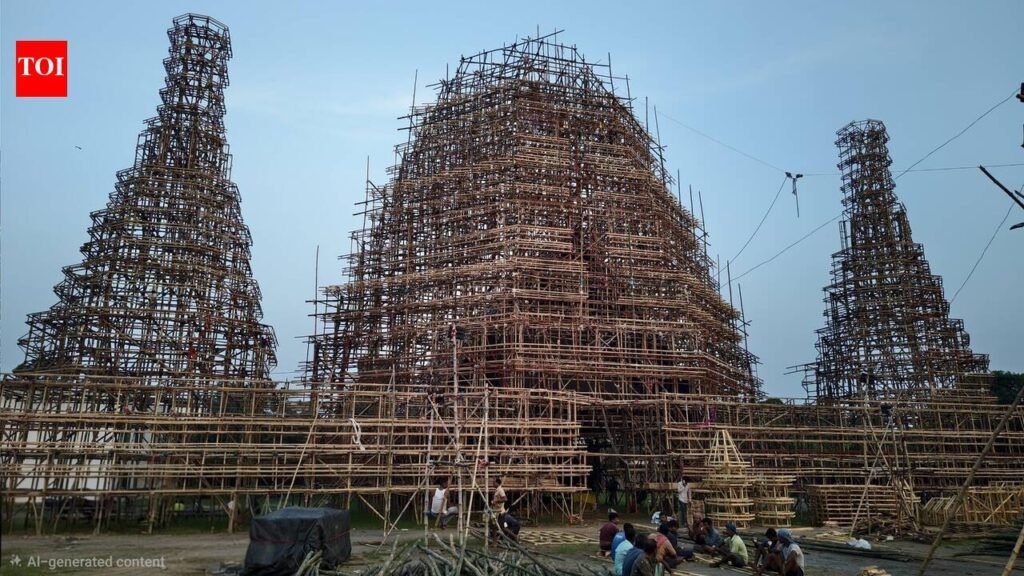 Dhanbad gears up for Durga Puja with theme-based pandals inspired by Kalchakra, Prem Mandir, Ashok Vatika and eco conservation | Ranchi News