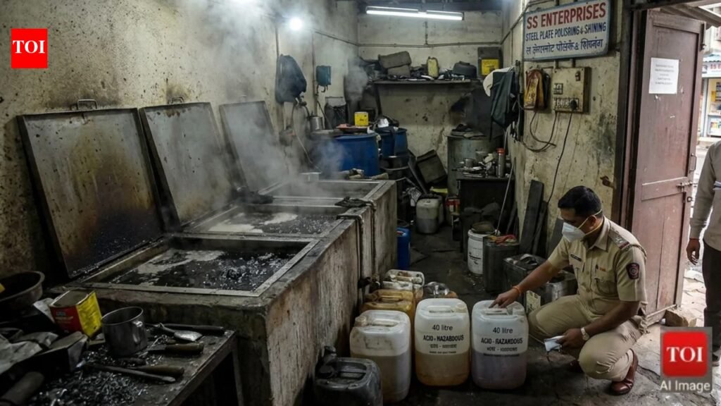 Mumbai police crack down on factory owner, motorist in separate instances for illegal acid storage, transport | Mumbai News