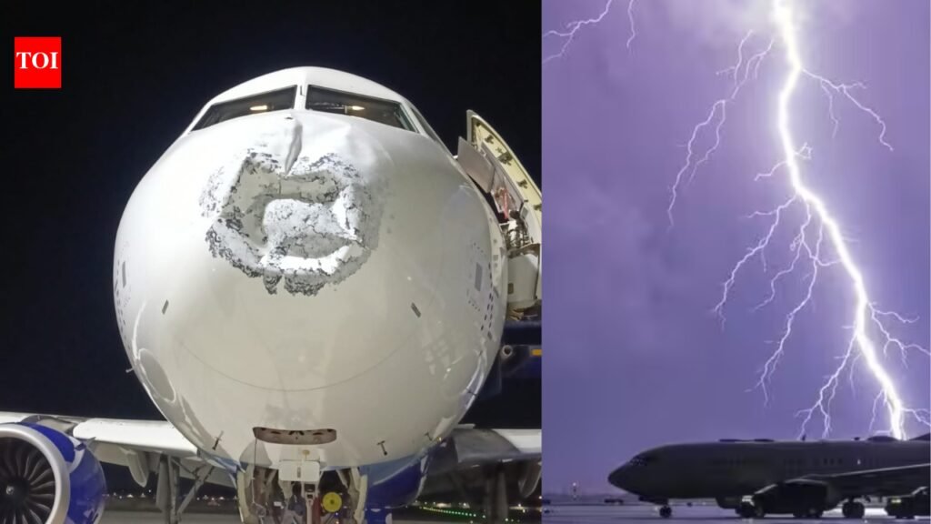Lightning strike damages Patna-Lucknow IndiGo flight’s nose mid-air; 104 passengers, 6 crew escape unhurt | Lucknow News
