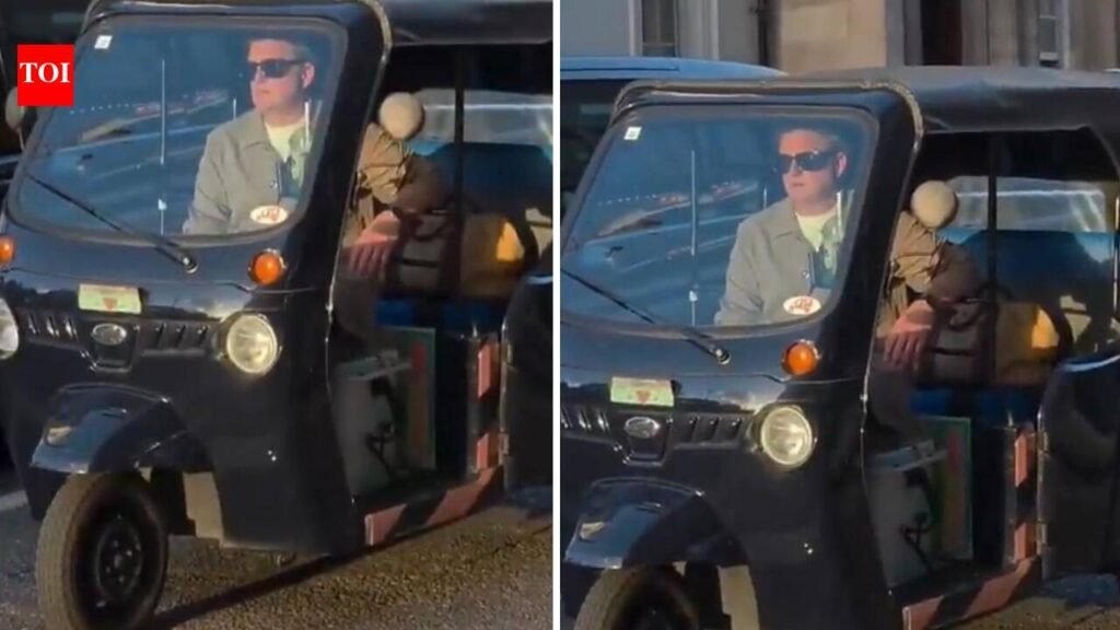 ‘It’s a Mahindra one, it’s ours’: Anand Mahindra spots rickshaw in London, social media reacts to unusual sight |