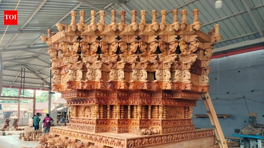 New Brahmaratha takes shape for Kateel annual festival | Mangaluru News