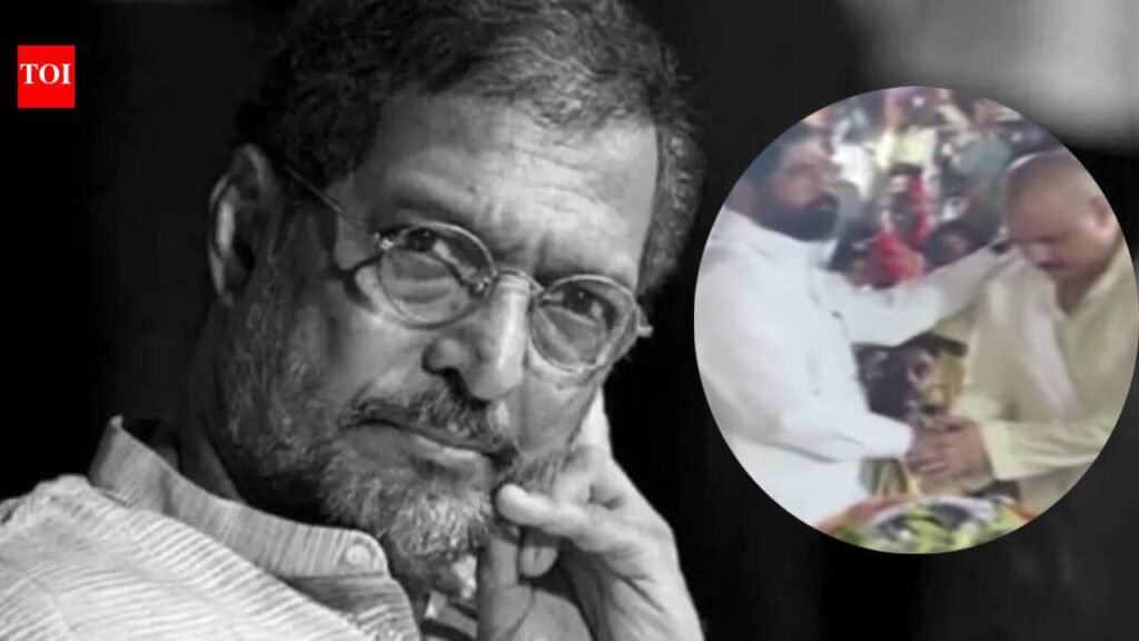 Nana Patekar laid to rest with full state honours in Pune, Eknath Shinde offers floral tribute, Jackie Shroff and thousands of fans gather to bid tearful farewell to the legendary actor |