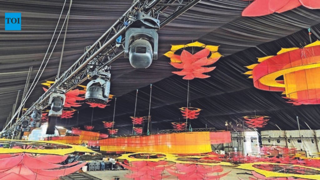 A cool twist to Navratri: Garba moves into AC domes | Vadodara News