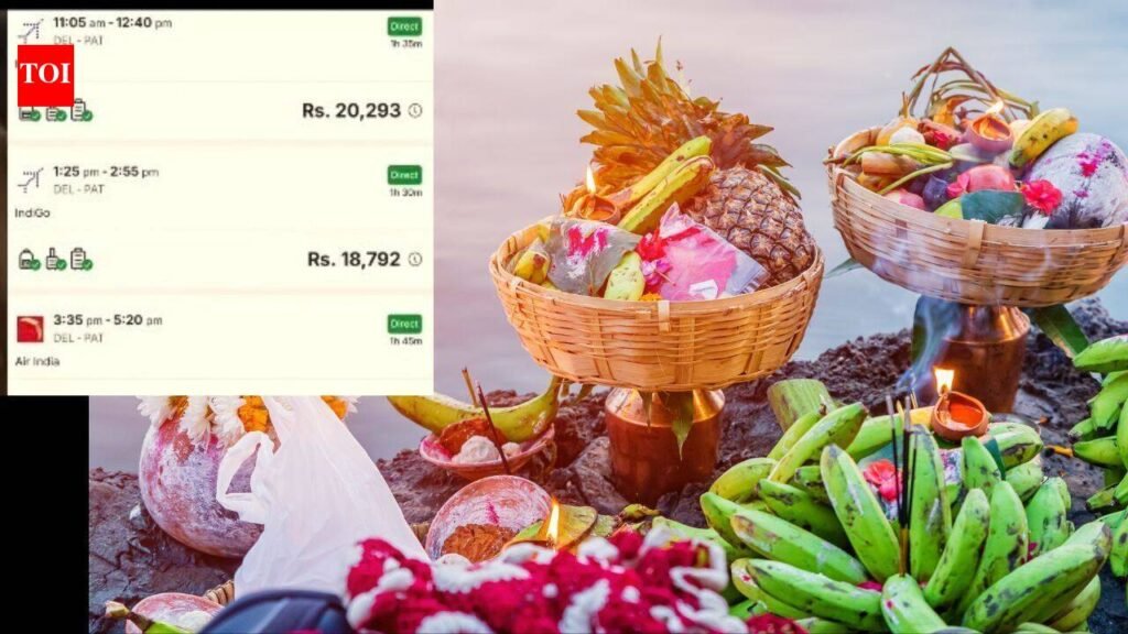 “Why is it so expensive to go home during Chhath Puja?”: Woman questions Rs 20,000 Delhi–Patna airfare as festive travel becomes a financial burden |