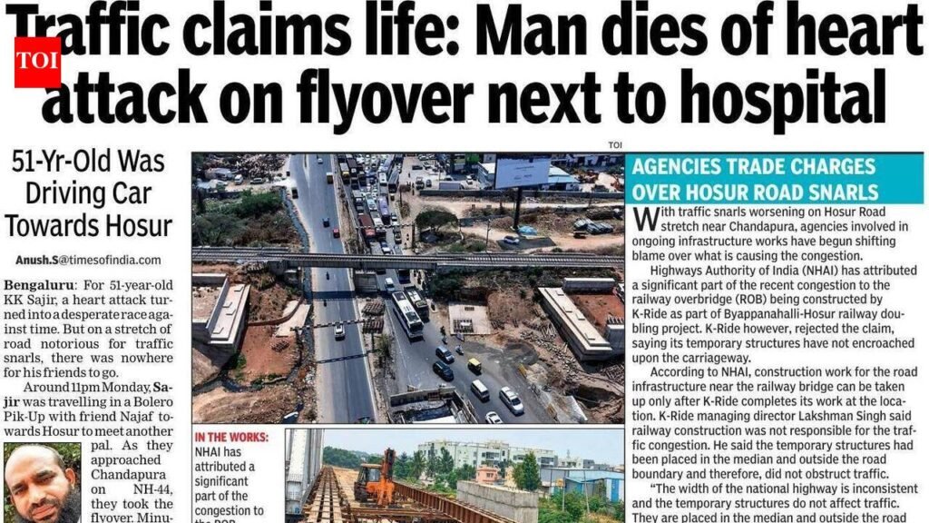 TOI report on flyover death in Bengaluru prompts govt action | Bengaluru News