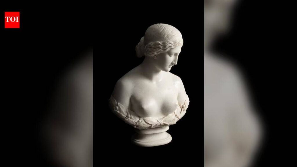 A marble bust sat in an English garden for 70 years; it was actually a rare work by America’s first professional female sculptor | World News