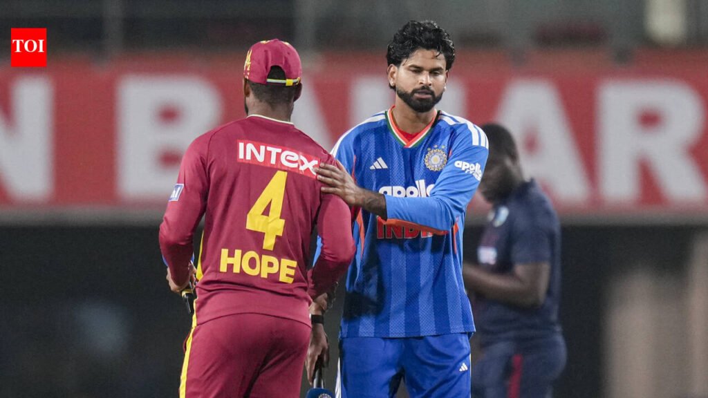 ‘You cannot put a number’: Captain Shreyas Iyer blames heavy dew after India’s defeat to West Indies | Cricket News