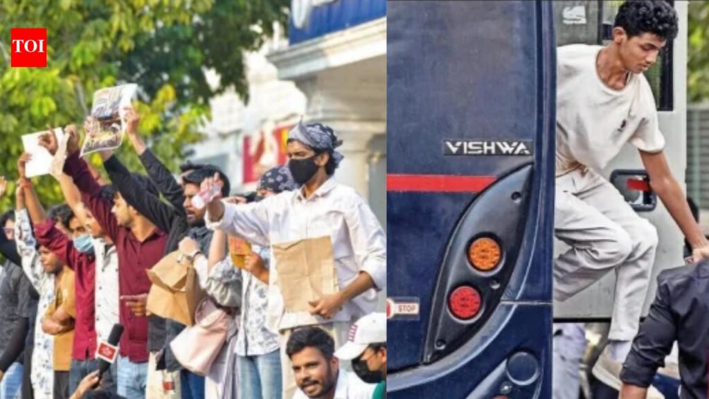 For close to 1 hour, a mini ‘Jantar Mantar’ in CP | Delhi News