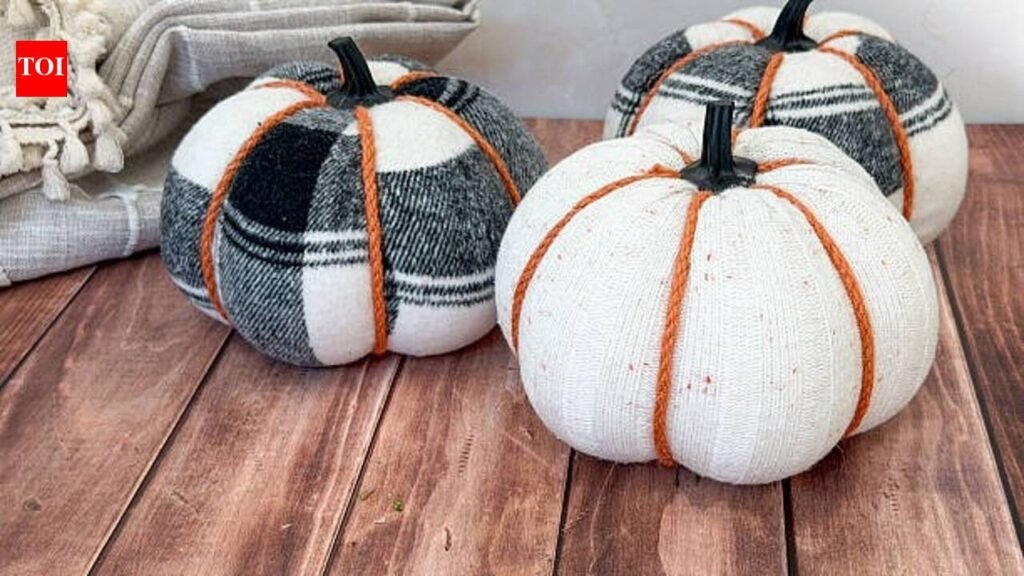 Diy Sock Pumpkins: DIY: Don’t throw away old socks turn them into cute decorative pumpkins with this easy craft idea