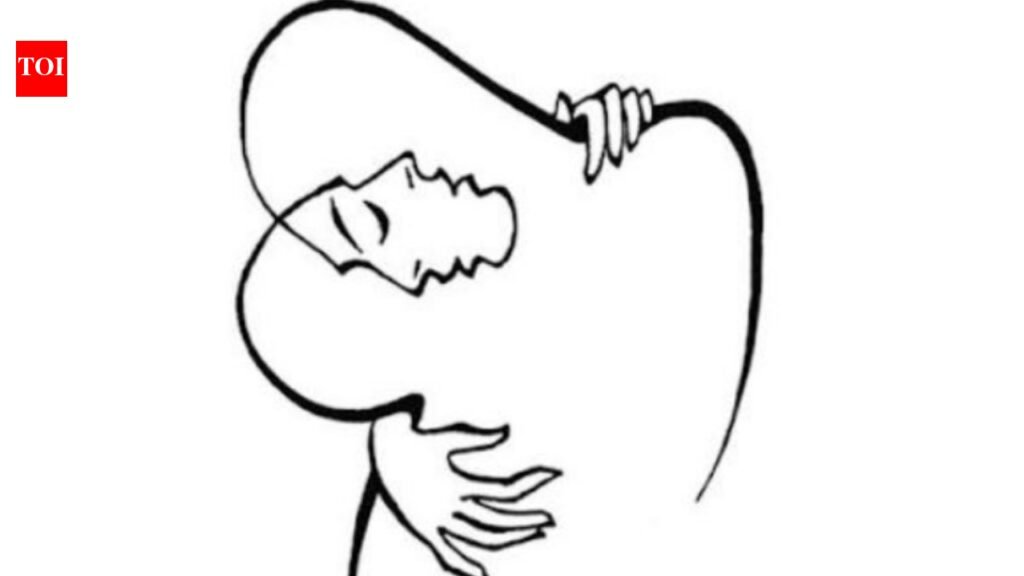 What you see first in this hugging picture could reveal how your mind works