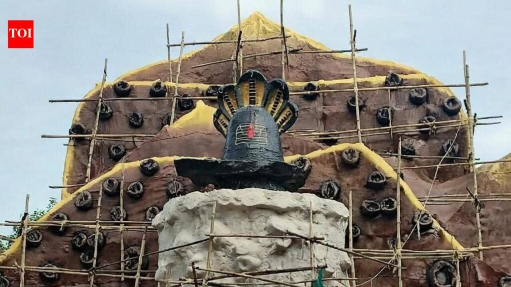 Nag-Lok themed pandal to be star attraction at Katghar Durga Puja Park | Prayagraj News
