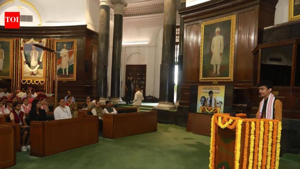 Guwahati students represent school at Parliament | Guwahati News