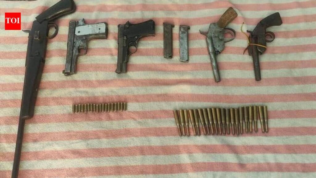 BTech dropout held with firearms in Dholpur | Jaipur News