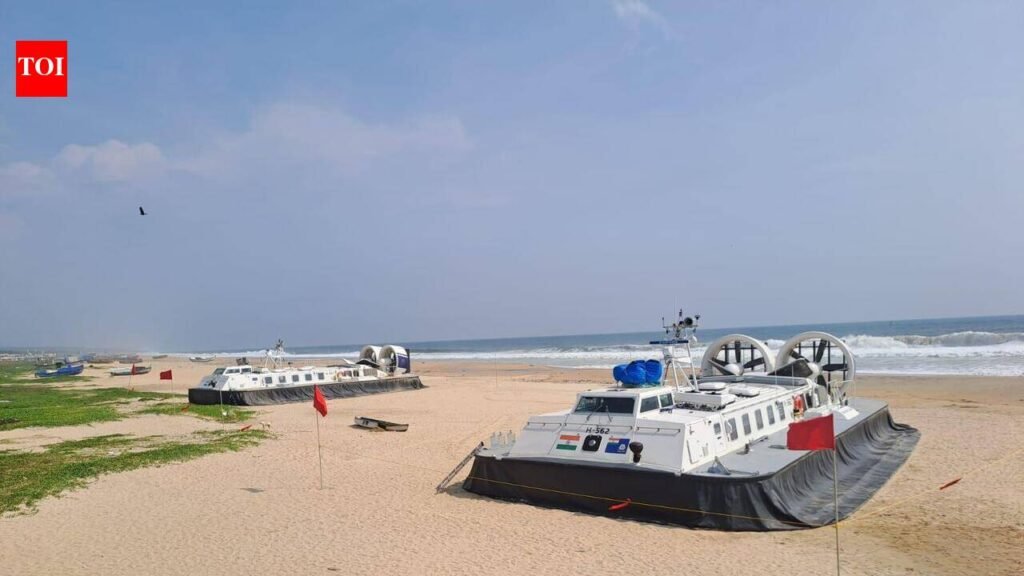 Indigenous hovercraft boost Coast Guard surveillance; two vessels reach Vizhinjam | Thiruvananthapuram News