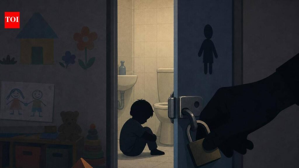 Teacher, manager of a private English-medium kindergarten booked for locking student in washroom | Pune News