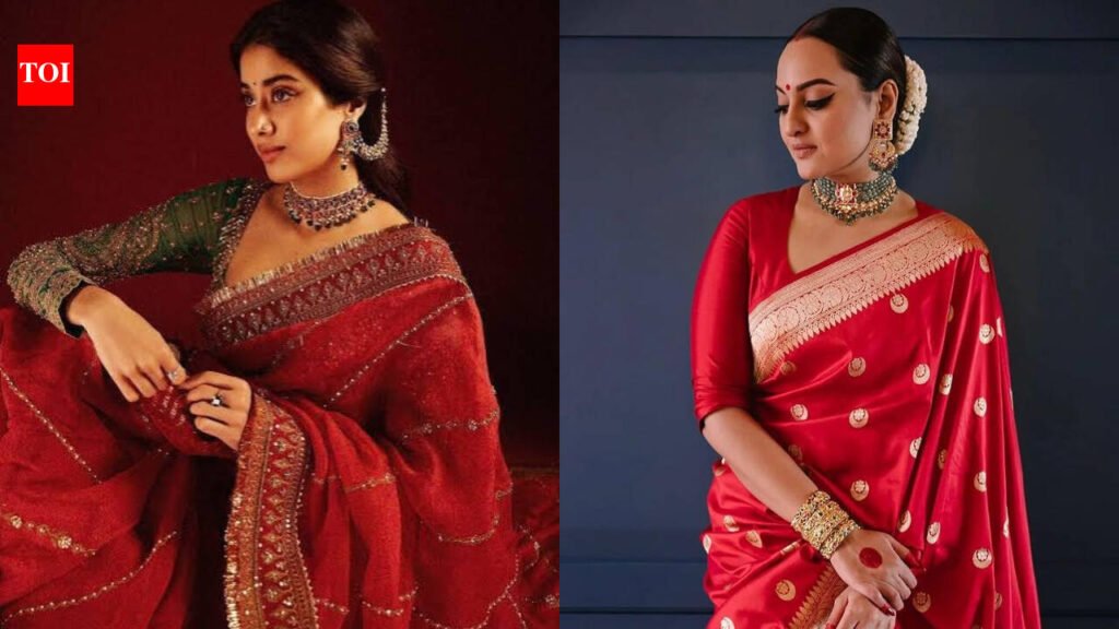 Navratri 2026 Day 3 colour is red: Red sarees, Anarkalis and more outfit ideas for the day