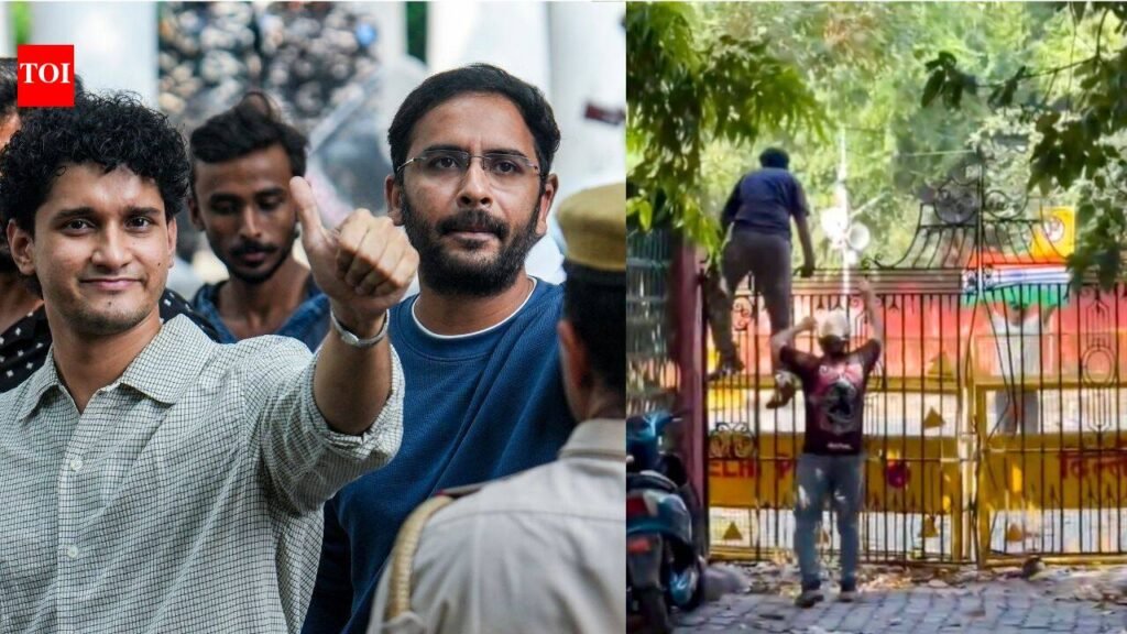 Jantar Mantar Protest: CJP leaders Saurav Das, Ashutosh Ranka attempt to breach Jantar Mantar 2 days after release under 1-year ‘maintain peace’ condition: ‘You cannot denotify resistance, PM Modi’ | Delhi News