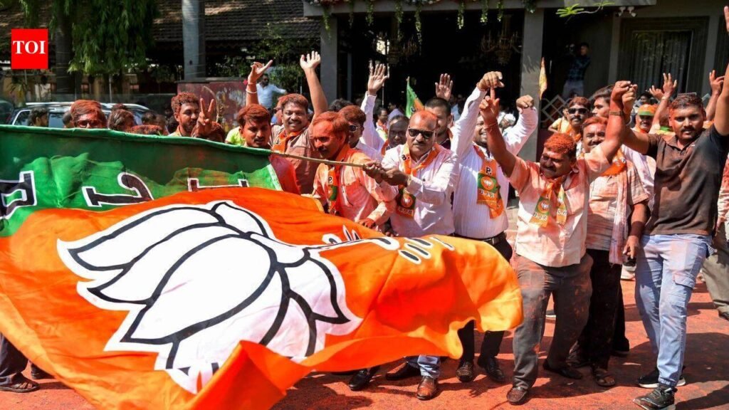 Gujarat civic polls: BJP sweeps all 3 urban local bodies, wins 29 seats in Okha, 19 in Thara | Ahmedabad News