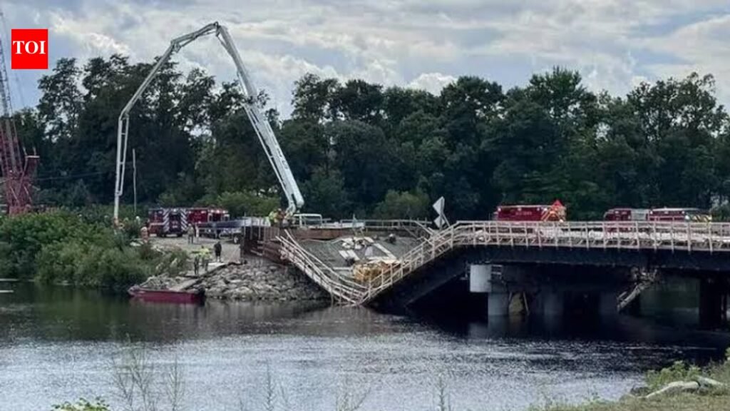 Maine was replacing an aging river bridge when part of the new structure collapsed during a concrete pour and injured workers; two months later, crews are dismantling the damaged spans before construction resumes