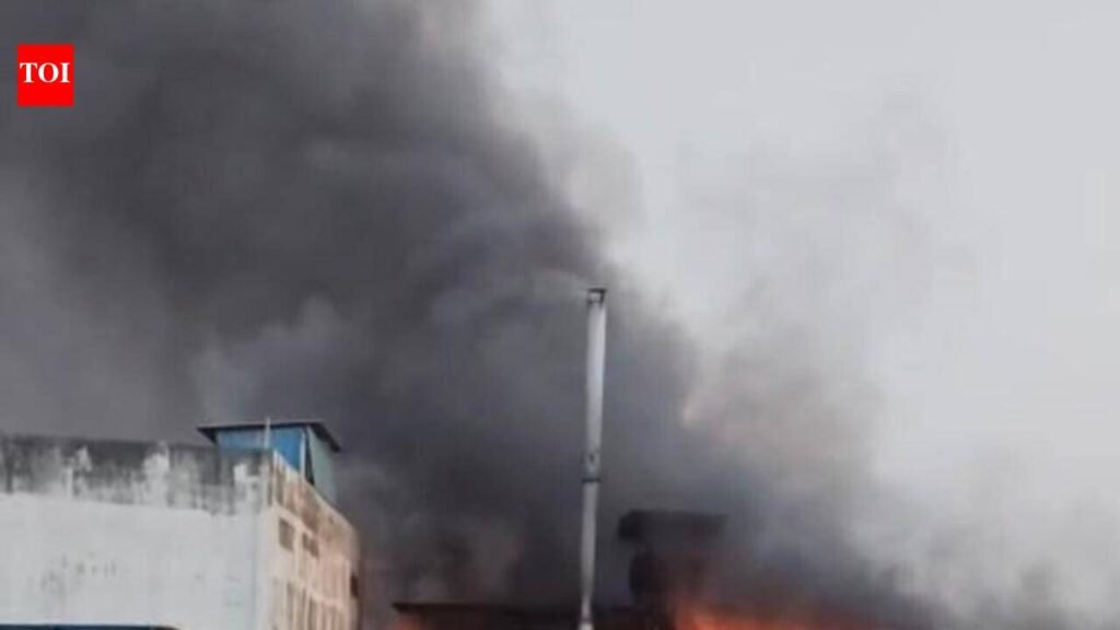 Boiler blast triggers fire at Udhna textile unit, six injured | Surat News