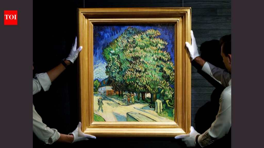Vincent van Gogh painted ‘Chestnut Trees in Blossom’ in May 1890 during his final months; after more than 60 years out of public view, it has resurfaced ahead of a New York auction with a $180 million estimate