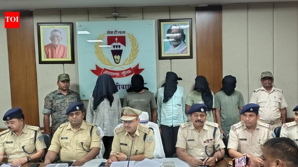 Five arrested in Hazaribag jewellery shop robbery case | Ranchi News