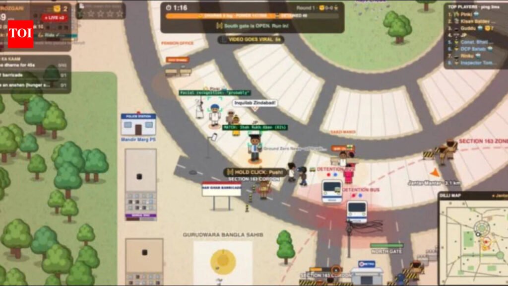 Forget GTA! From tear gas to barricades: This satirical game turns Jantar Mantar protests into a virtual challenge