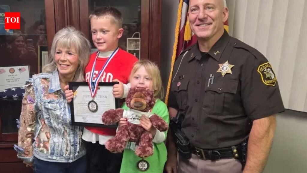 A Michigan 5-year-old found his grandmother unconscious, kept his 3-year-old sister safe and ran down a rural road for help; months later, officials honored him for helping save her life