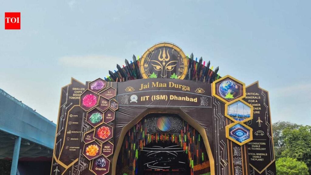 IIT puja pandal spotlights chips, critical minerals | Ranchi News