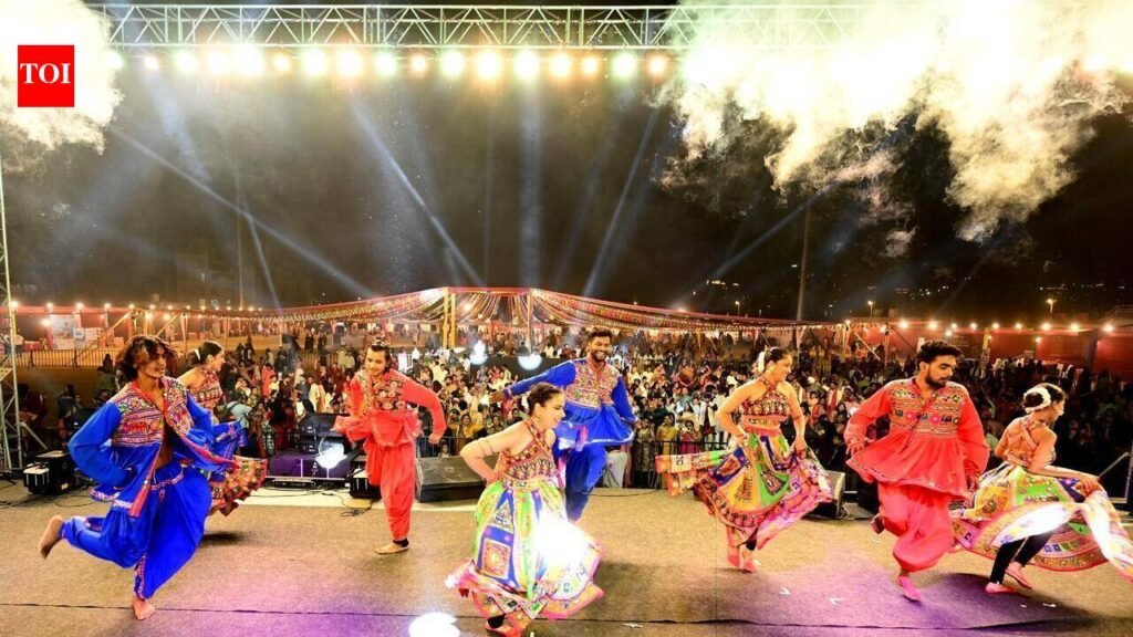 Lucknow twirls to Garba beat, festive feast | Lucknow News