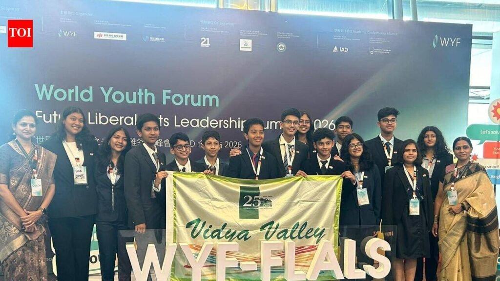 Vidya Valley School shines at World Youth Forum 2026 | Pune News