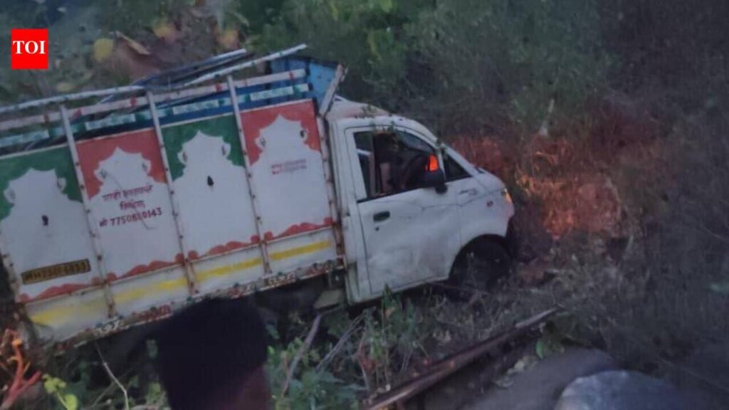 3 devotees killed as mini truck plunges 100ft into gorge at Mahur Ghat | Nagpur News