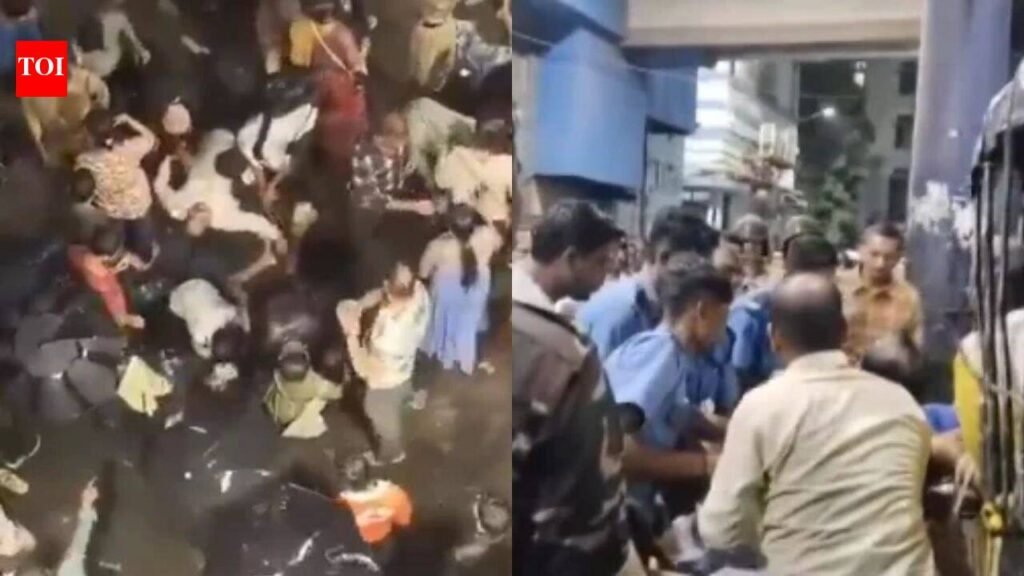 ‘People fainted, taken on bikes’: Rain, panic and crowd surge trigger stampede at Kolkata Puja pandal | Kolkata News