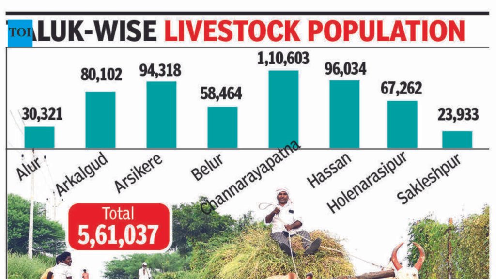 Fodder worries mount in drought-hit Hassan | Mysuru News