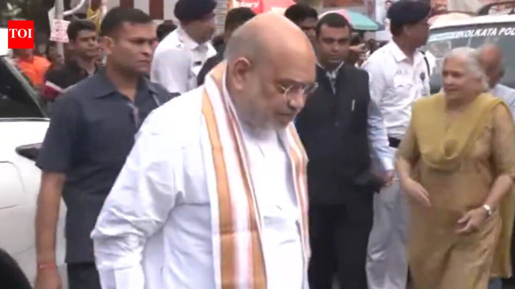 Amit Shah visits injured after deadly stampede at Kolkata Durga Puja pandal | India News