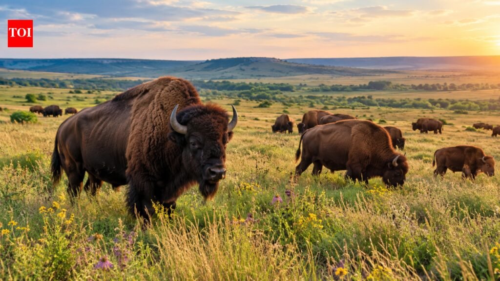 In 1993, a rancher donated 300 American bison that were released on an Oklahoma prairie; today, more than 2,000 roam the preserve, helping restore one of Earth’s most threatened ecosystems | World News
