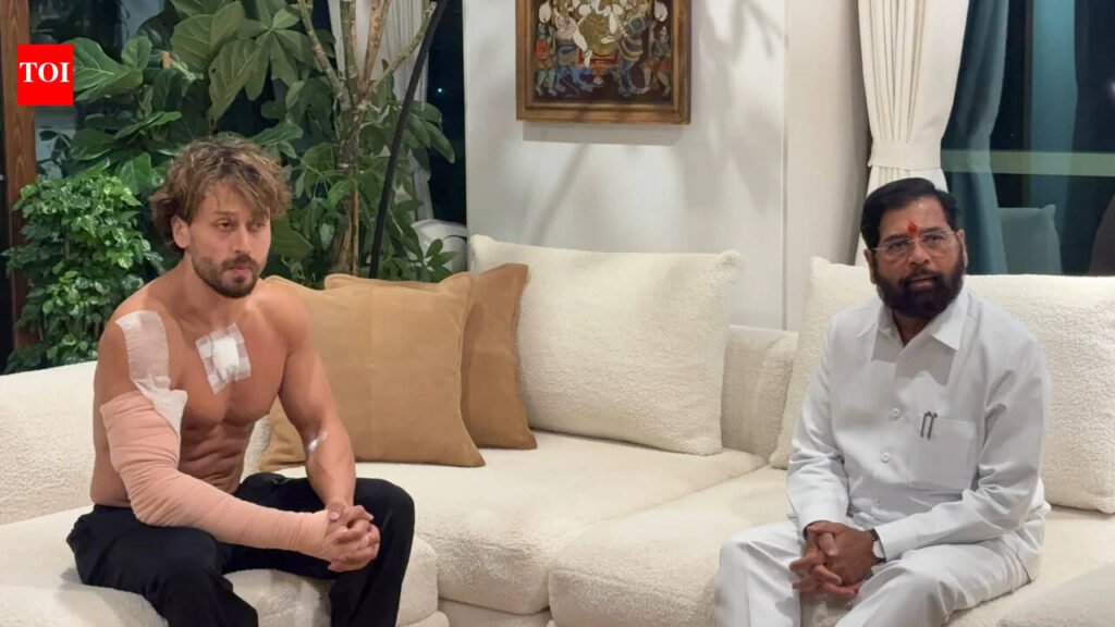 Shinde meets Tiger Shroff after firing incident; pics show actor with bandages | India News