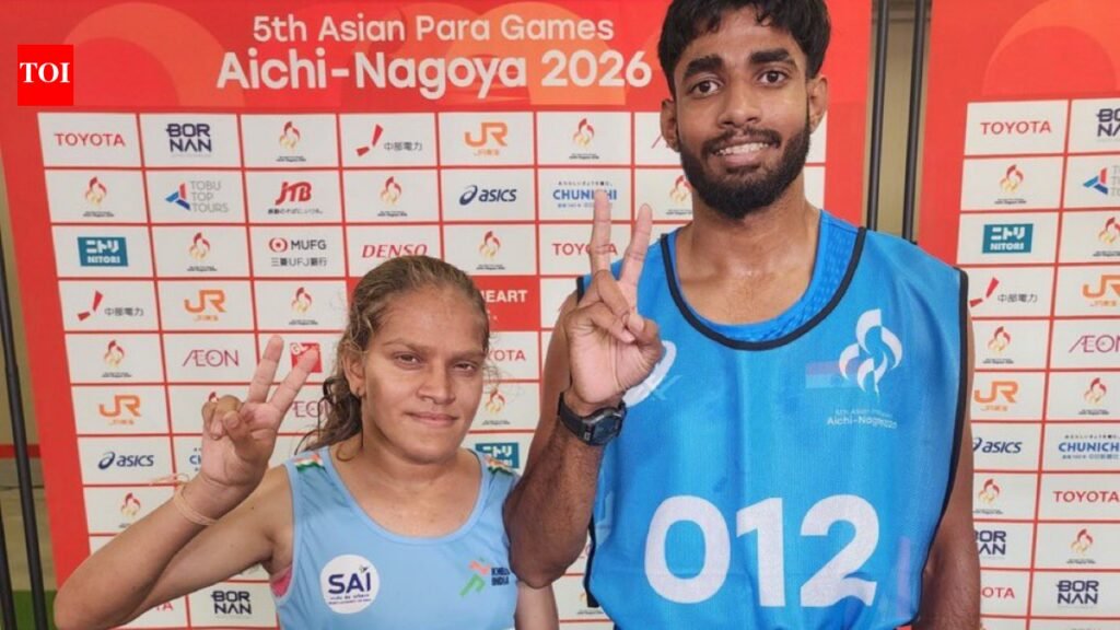Another 1-2 for India! Soumya, Radha Venkatesh clinch gold and silver in women’s 1500m T12/T13 at Asian Para Games | Asian Para Games 2026 News