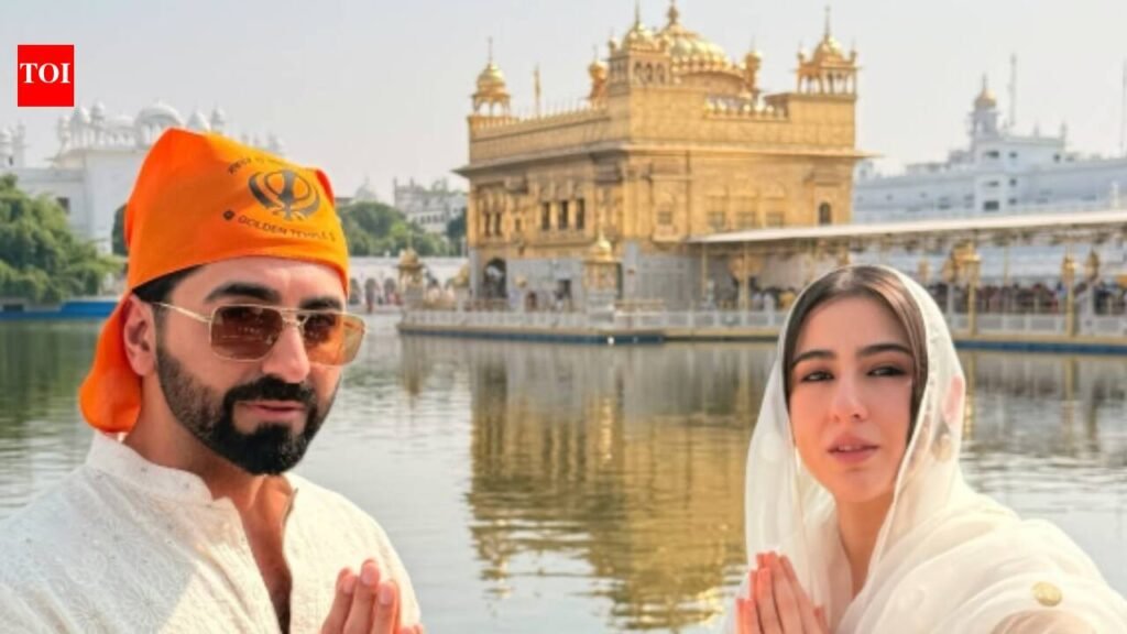 Sara Ali Khan gets emotional at Golden Temple; actress offers prayers in Amritsar; shares Dussehra wishes with Ayushmann Khurrana |
