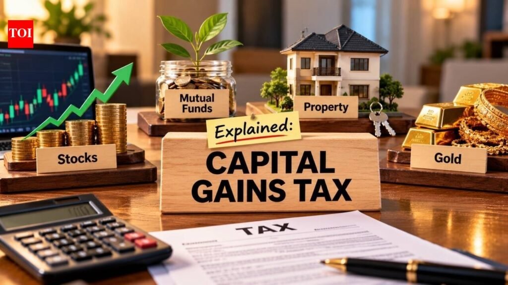 Explained: How capital gains tax works on stocks, mutual funds, property and gold